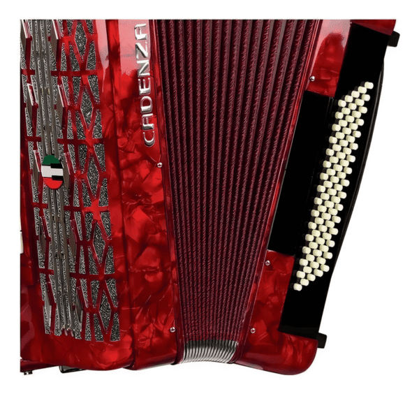 Acordeon Cadenza 120 Baixos Vermelho CD120/41 RD - Image 2