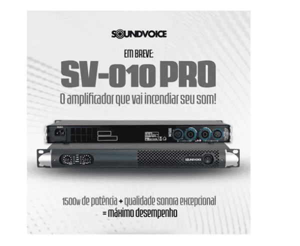 Amplificador SoundVoice 1500w Sv-010 Pro