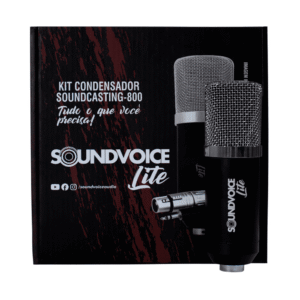 Kit Microfone Condensador SoundVoice SoundCasting800