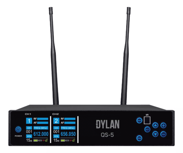 Microfone Dylan S/FIO UHF QS-5 300 Canais - Image 2