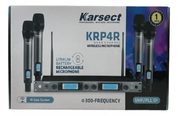 Microfone Karsect S/ Fio KRP4R Quadruplo - Image 2