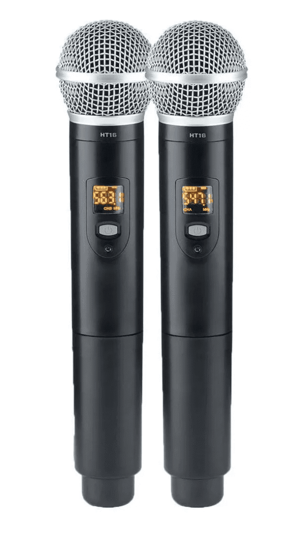 Microfone Sem Fio Duplo Vokal Dvs100 Dm Cor Preto - Image 3