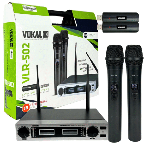 Microfone Vokal S/Fio VLR-502 Lithium